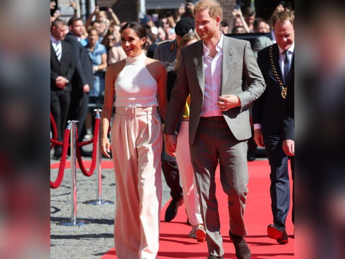 Prinz Harry und Herzogin Meghan weilten am Dienstag in Düsseldorf.