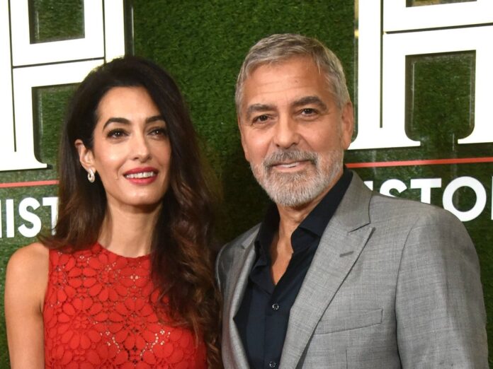 Seit acht Jahren glücklich verheiratet: Amal und George Clooney in Washington bei HISTORYTalks.