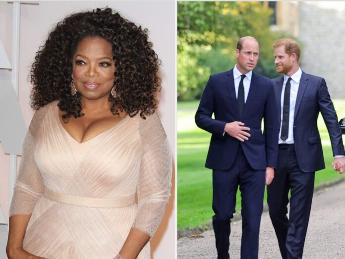 Oprah Winfrey (l.) äußert sich zur möglichen Aussöhnung von William und Harry.