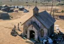 Das Set von "Rust" in New Mexico.