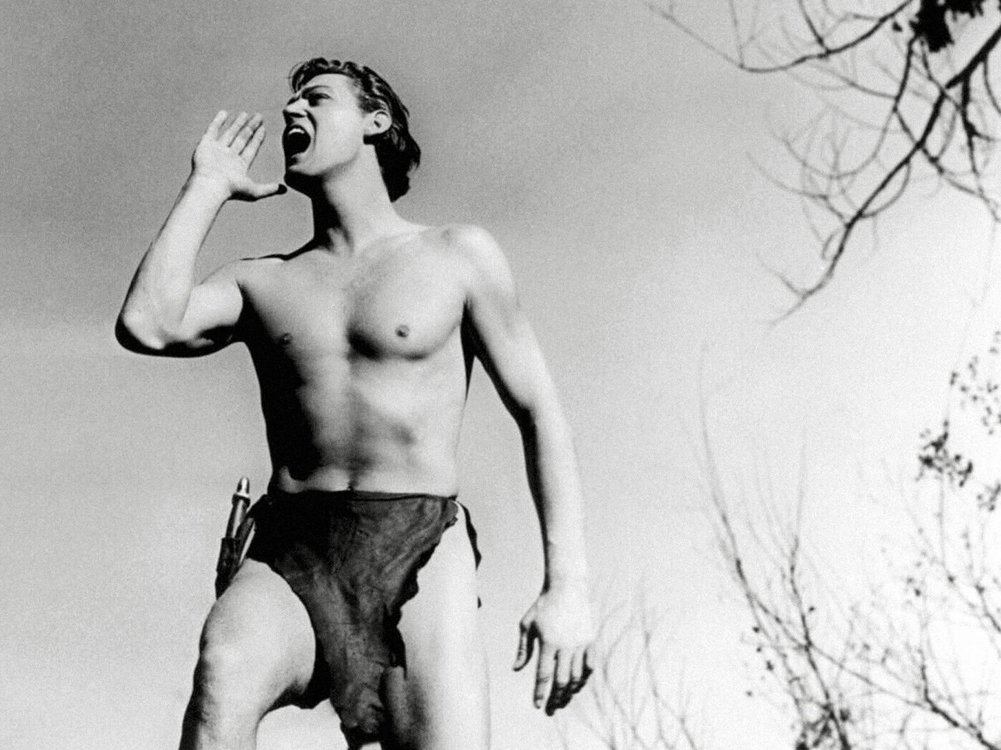 Johnny Weissmuller in einer "Tarzan"-Verfilmung.