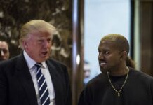 Donald Trump und Kanye West bei einem gemeinsamen Auftritt.