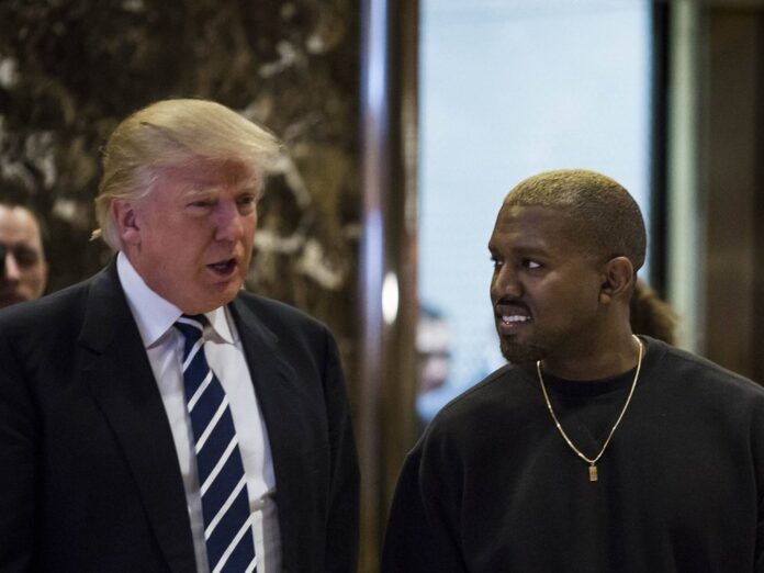 Donald Trump und Kanye West bei einem gemeinsamen Auftritt.