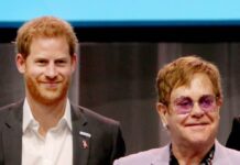 Prinz Harry (l.) und Elton John 2018 bei der Aidskonferenz in Amsterdam.