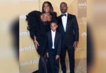 Kelly Rowland mit ihrer Familie bei der amfAR-Gala.