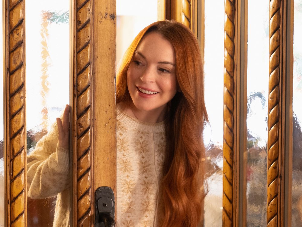 Lindsay Lohan in ihrem neuen Netflix-Film "Falling for Christmas"
