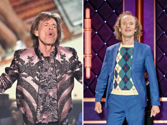 Die äußerlichen Ähnlichkeiten zwischen Mick Jagger (l.) und Olaf Schubert sind nicht von der Hand zu weisen.