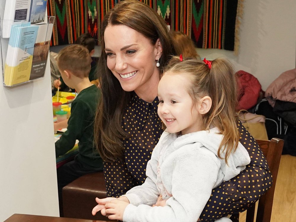 Royales Treffen: Prinzessin Kate und die fünfjährige Ukrainerin.