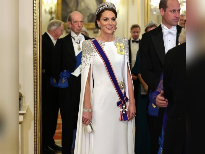 Prinzessin Kate glänzte in Weiß.