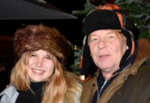 Schauspieler Ben Becker und seine Tochter Lilith bei der Premiere des Roncalli-Weihnachtszirkus in Berlin.