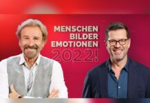 Thomas Gottschalk (l.) und Karl-Theodor zu Guttenberg präsentieren den großen RTL-Jahresrückblick "2022! Menschen Bilder Emotionen".