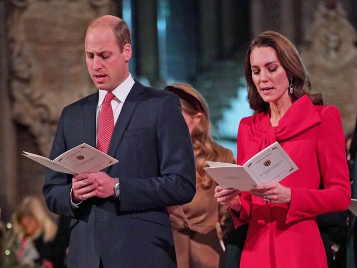 Prinz William und Prinzessin Kate bei der Weihnachtsveranstaltung in der Westminster Abbey im vergangenen Jahr.