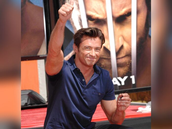 Hugh Jackman mit seinem übergroßen Alter Ego Wolverine.