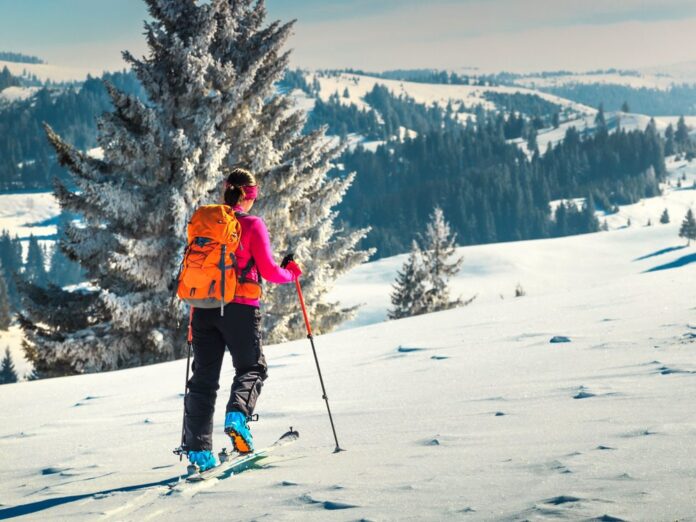 Beim Skitourengehen ist man - größtenteils - allein in der Natur.