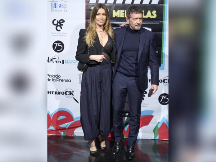 Antonio Banderas und Nicole Kimpel bei einem Event in Madrid.