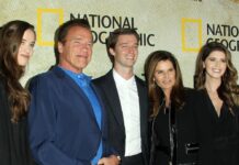 Maria Shriver (2.v.re.) mit Ex-Mann Arnold Schwarzenegger und den gemeinsamen Kindern Christina