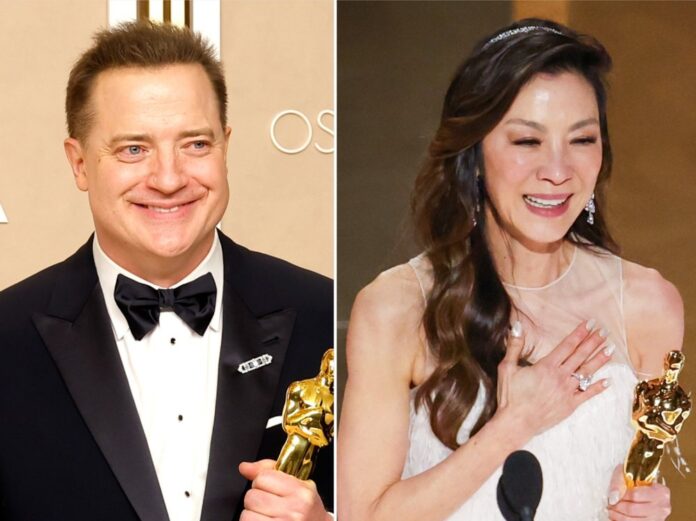 Brendan Fraser und Michelle Yeoh wurden bei den Oscars als 