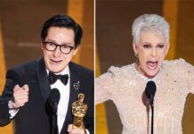Ke Huy Quan und Jamie Lee Curtis sind nun Oscarpreisträger.