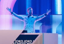 Joko Winterscheidt jubelt über seinen Triumph bei "Wer stiehlt mir die Show?".