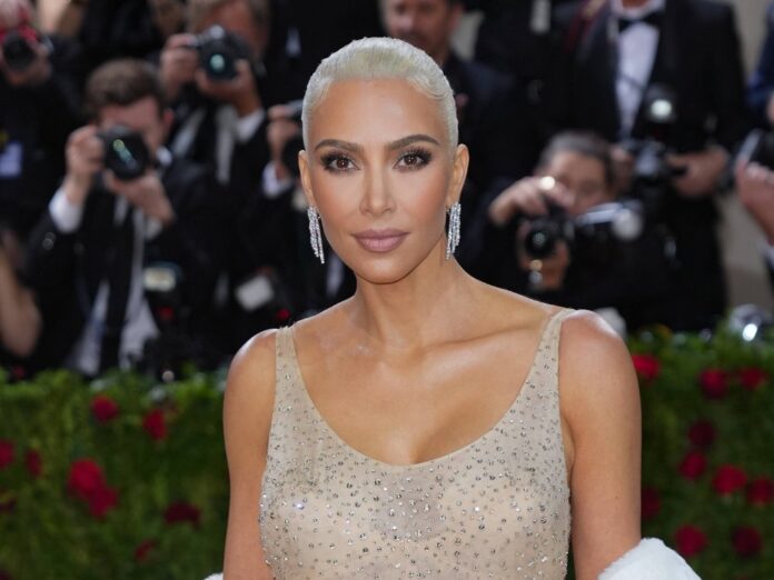 Kim Kardashian 2022 bei der Met Gala.