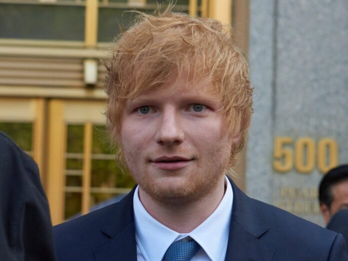 Ed Sheeran vor dem Gerichtsgebäude in New York.