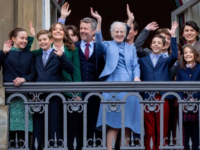 Die dänischen Royals feiern ihr Oberhaupt