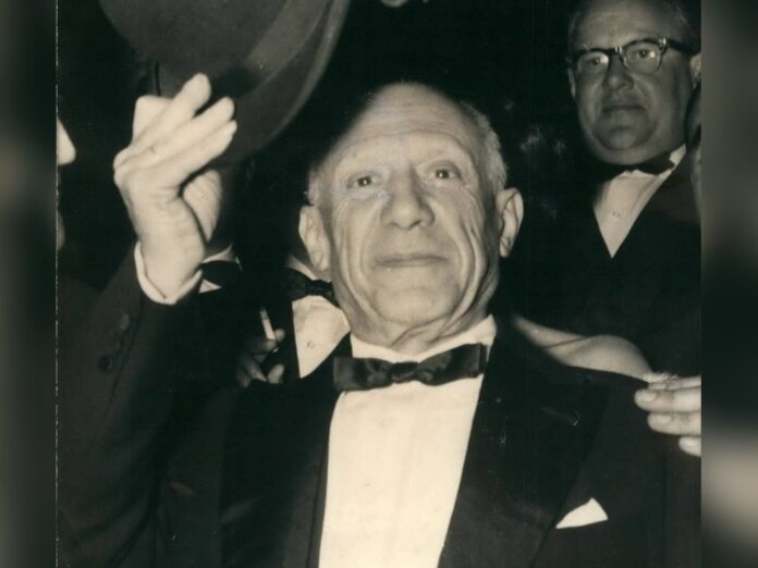 Pablo Picasso anlässlich seines 75. Geburtstags im Oktober 1956.