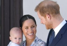 Prinz Harry und Herzogin Meghan mit ihrem Sohn Archie in Südafrika.
