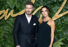 David Beckham und Victoria Beckham auf dem Roten Teppich.