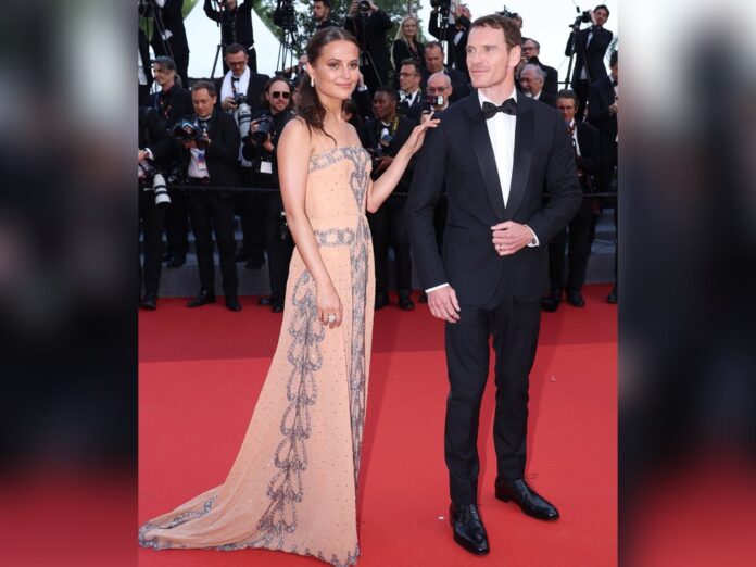 Alicia Vikander und Michael Fassbender auf dem roten Teppich in Cannes.