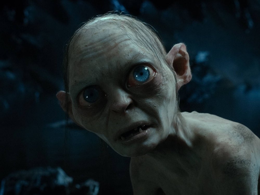 Andy Serkis als Motion-Capture-Gollum in "Der Hobbit".