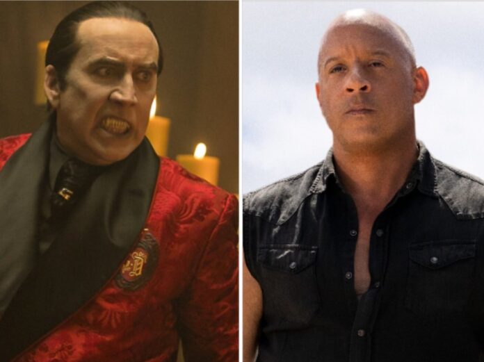 Theatralisch bis übercool: Nicolas Cage (li.) als furioser Vampirfürst Dracula und Vin Diesel als stoischer PS-Held Dom.