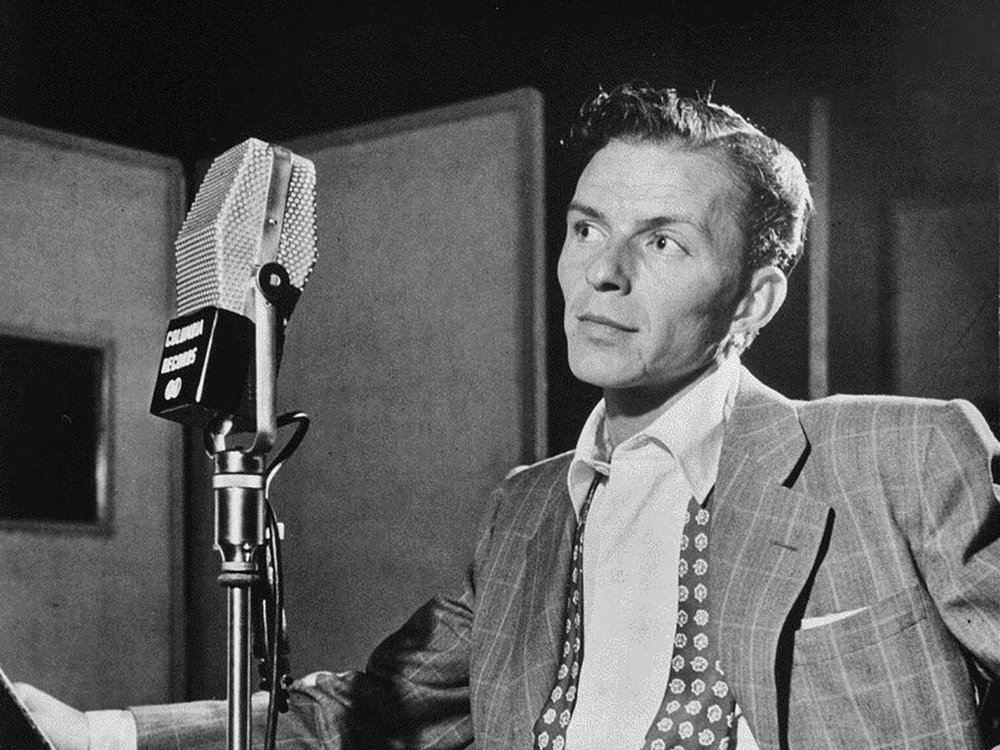 "The Voice" an seinem Arbeitsplatz: Frank Sinatra in New York