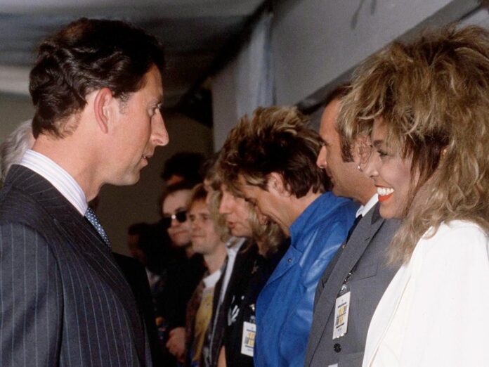 König Charles III. mit Tina Turner im Jahr 1986.