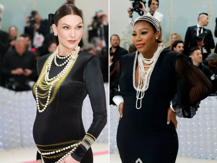 Model Karlie Kloss und Ex-Tennis-Star Serena Williams machten ihre Schwangerschaften bei der Met Gala öffentlich.