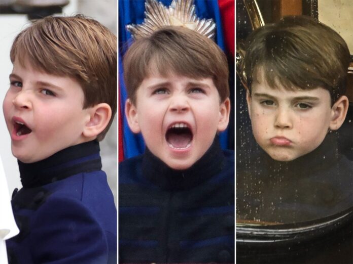 Prinz Louis machte am Krönungstag um seine jeweilige Stimmung kein Geheimnis.