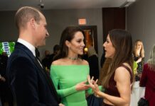 Im angeregten Gespräch bei den Earthshot Prize Awards am 2. Dezember 2022: Prinz William und Prinzessin Kate verstehen sich gut mit Ellie Goulding (re.).
