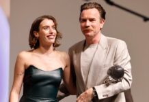 Ewan McGregor mit seiner Tochter Clara im Rahmen der internationalen Premiere seines neuen Films.