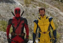 Hugh Jackman (r.) als Wolverine auf dem ersten Bild zu "Deadpool 3".
