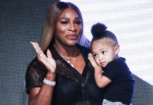 Serena Williams mit ihrem ersten Kind