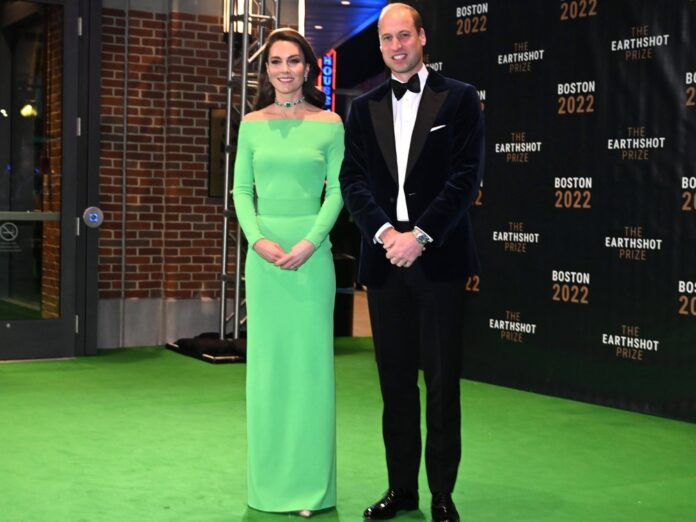 Prinz William und Prinzessin Kate bei der Verleihung des Earthshot Prize im vergangenen Jahr in Boston.