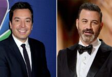 Jimmy Fallon (li.) und Jimmy Kimmel sind ab nächster Woche wieder im US-Fernsehen zu sehen.