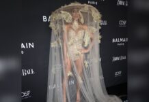 Kate Beckinsale zeigte sich beim Zodiac Ball in Los Angeles ganz in Gold.