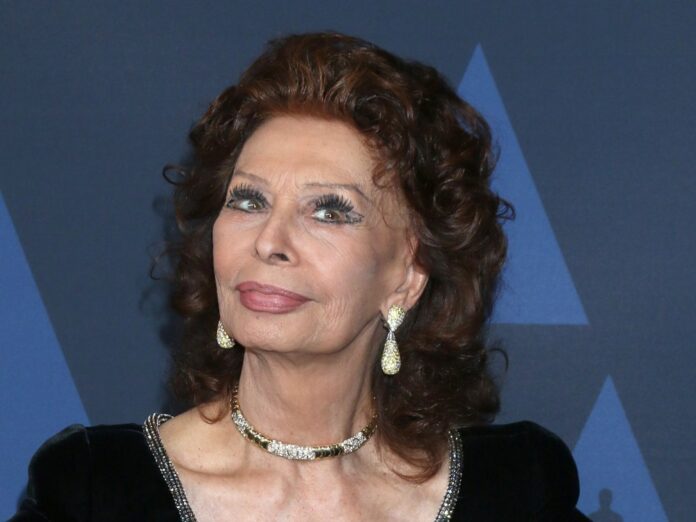 Sophia Loren bei einem Auftritt in Los Angeles.
