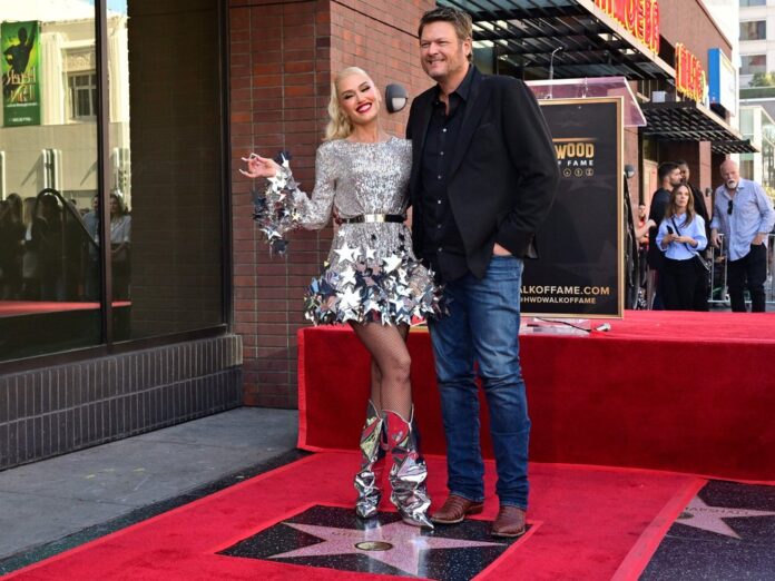 Gwen Stefani mit Ehemann Blake Shelton auf dem 