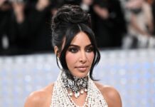 Kim Kardashian auf der Met Gala 2023.