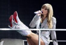 Taylor Swift bei einem Konzert auf ihrer aktuellen "The Eras"-Tournee.
