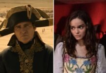 Joaquin Phoenix als Napoleon Bonaparte und Rachel Zegler als neues Tribut.