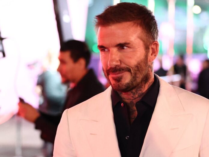 David Beckham am Sonntag beim Grand Prix von Las Vegas.