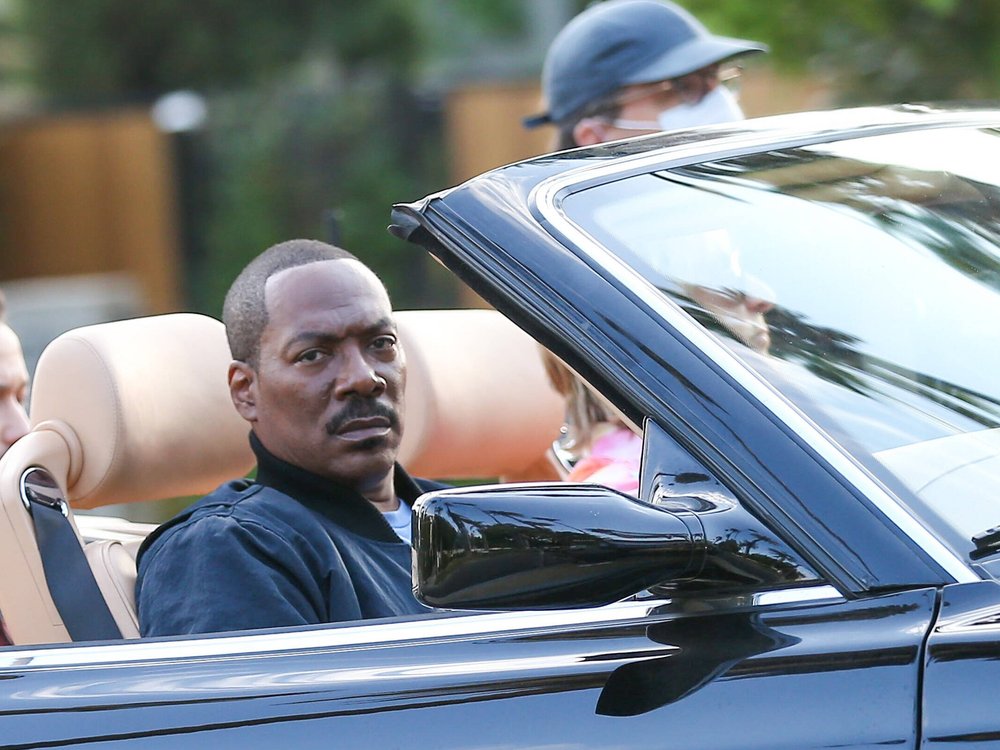 Eddie Murphy beim Dreh zu "Beverly Hills Cop 4".